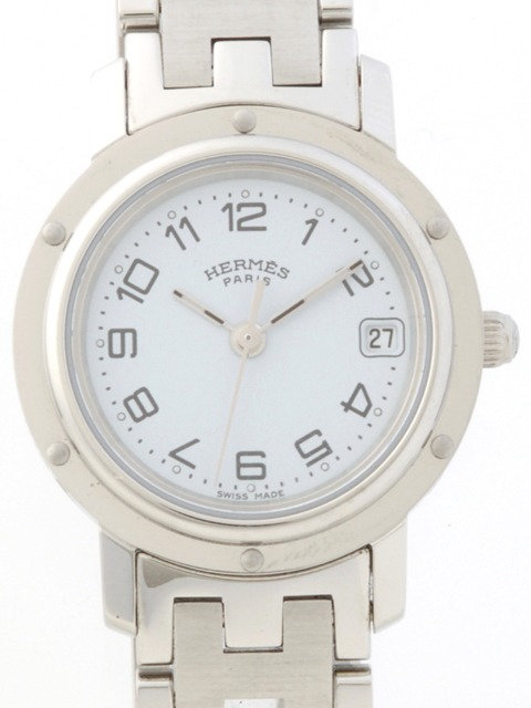 HERMES エルメス レプリカ クリッパー CL4.210.130/3758 SS ブレス ホワイト